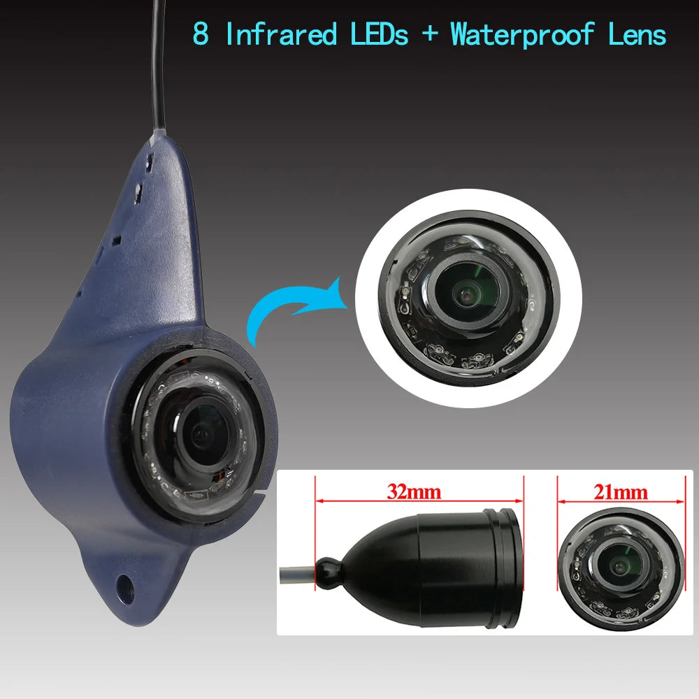 4.3" IPS Underwater Fishing Camera with 8 Infrared LEDs (IP68)