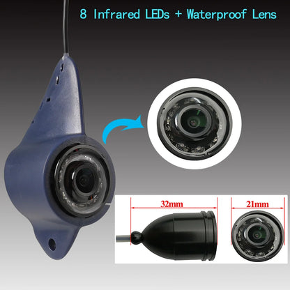 4.3" IPS Underwater Fishing Camera with 8 Infrared LEDs (IP68)