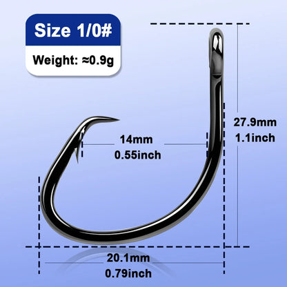 Strong Offset Wide Gap Circle Hooks