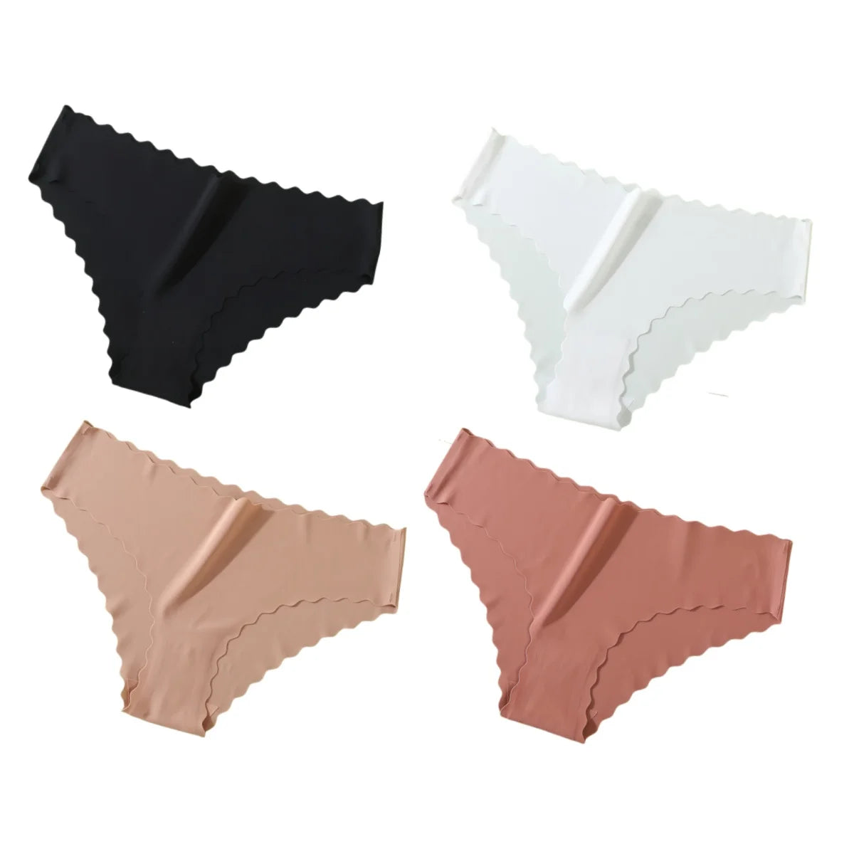 4Pcs Seamless Low Rise Briefs