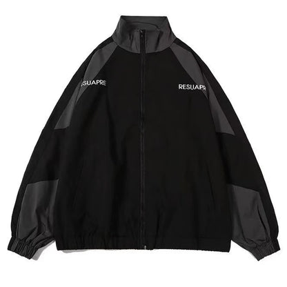 Men’s Korean Casual Lightweight Stand Collar Jacket – Spring/Autumn Windbreaker Coat
