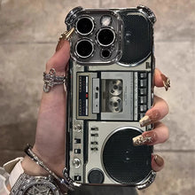 Retro Cassette Pattern Silicone Soft iPhone Case