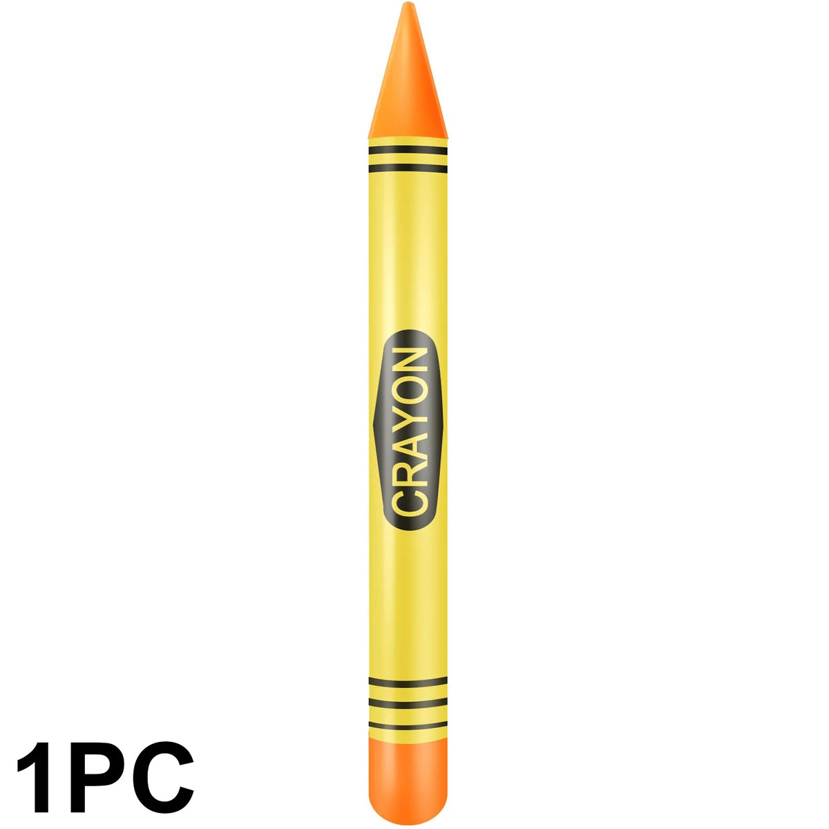 Jumbo Inflatable Crayon Balloon Set - Neon Back to School & Classroom Party Decor