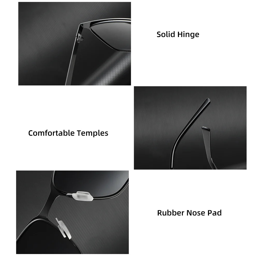 Classic Rectangle Polarized Sunglasses