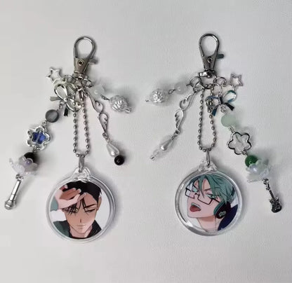 2-Piece Alien Stage Ivan & Till Anime Acrylic Keychain Set