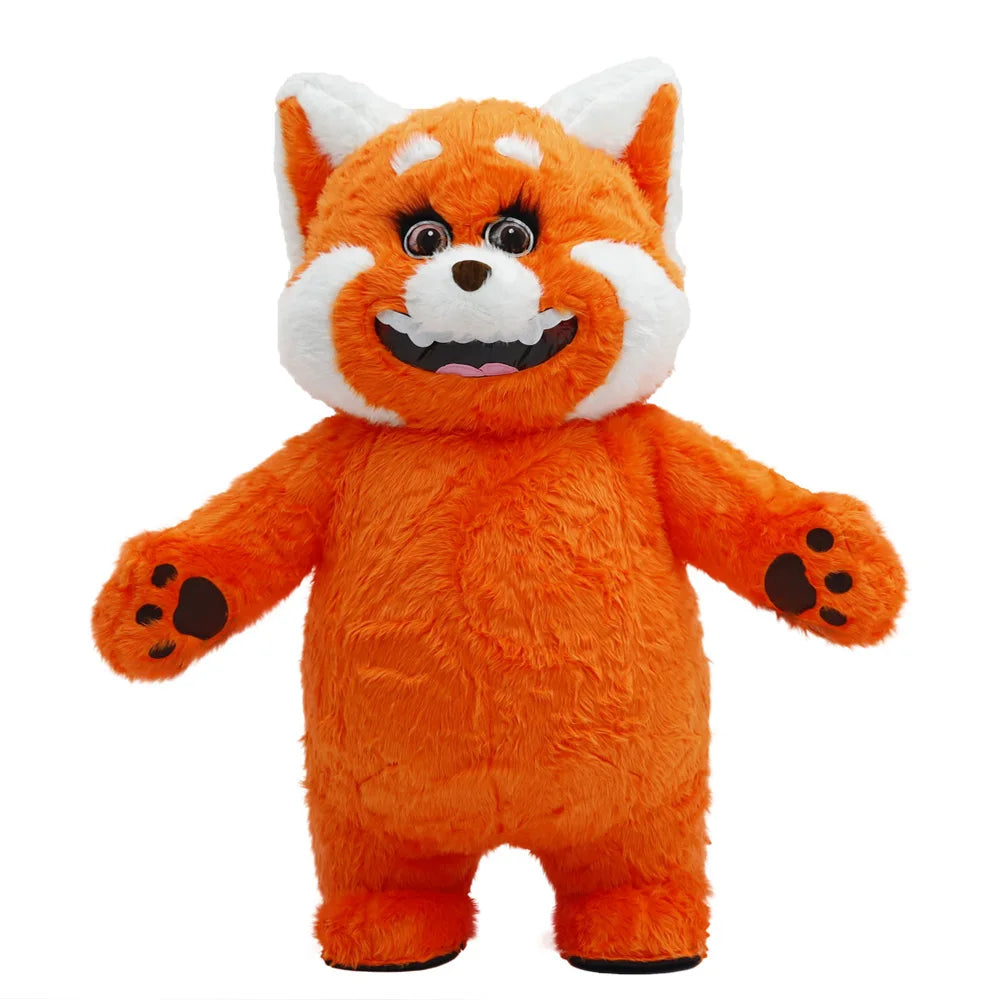 Adult 2.2M Orange Raccoon Inflatable Mascot Costume – Party Outfit