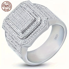 Brilliant 925 Sterling Silver Cluster Micro zircon Ring