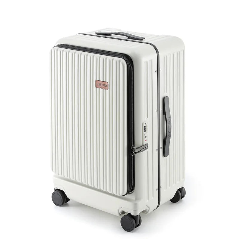 Front Opening Boarding Box USB Charging Trolley Case Multi-function Luggage
