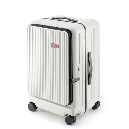 Front Opening Boarding Box USB Charging Trolley Case Multi-function Luggage