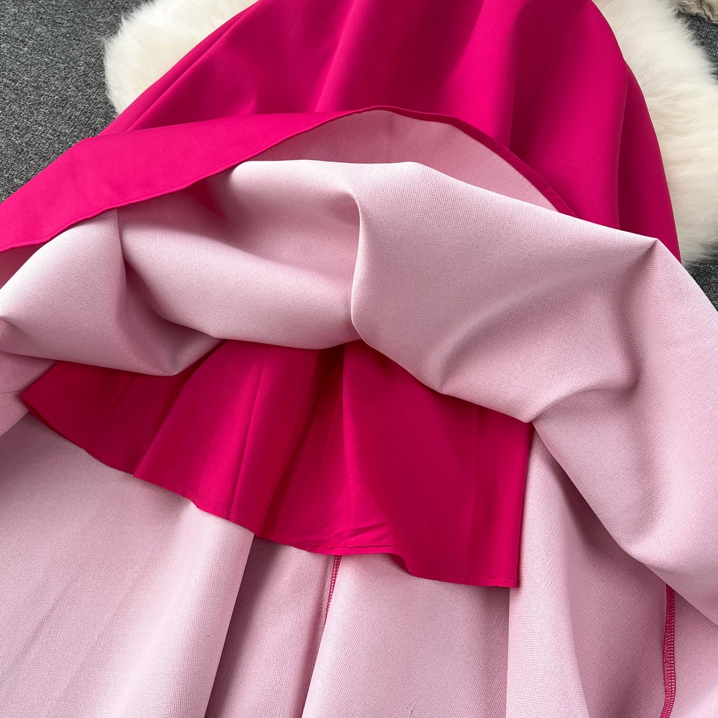 Elegance Rhinestone V-Neck High-Waist Party Dress
