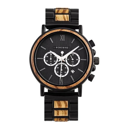 BOBO BIRD Wooden Quartz Wristwatch