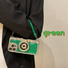 Creative Retro Handheld Electroplated Camera Phone Case For iPhone