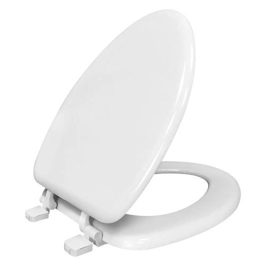 Durable Elongated White Toilet Seat