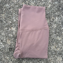 Solid Color High Waist Leggings with Pocket