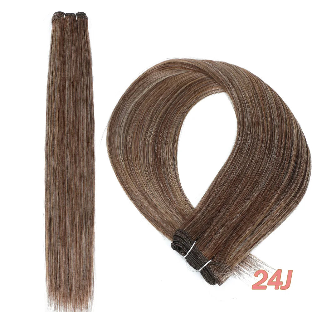 Bone Straight Synthetic Hair Bundles