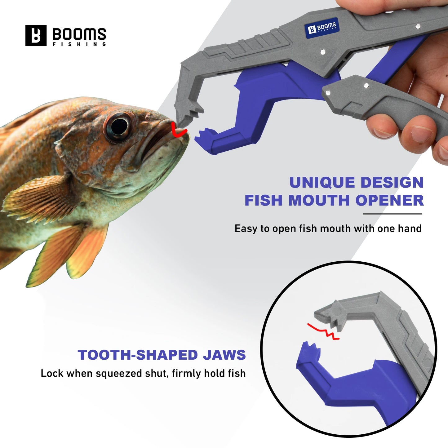Booms Fishing 23cm Pliers and 24cm Fish Gripper Set