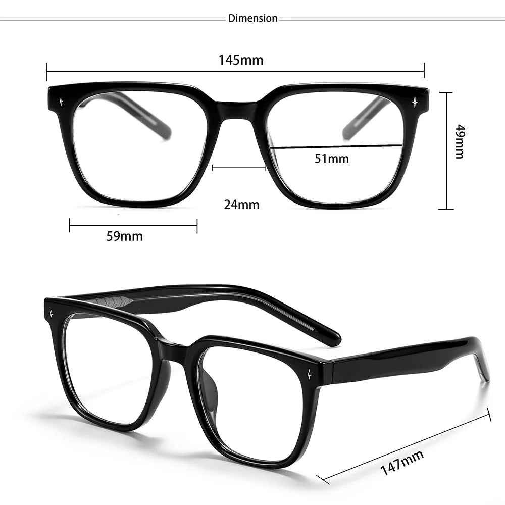 TR90 Lightweight Round Frame Optical Glasses