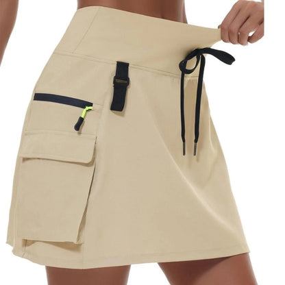 Women's High-Waisted Athletic Cargo Skort