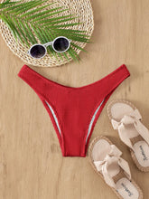 Three Point Non-Steel Ring Gathered Tail Wave Swimsuit