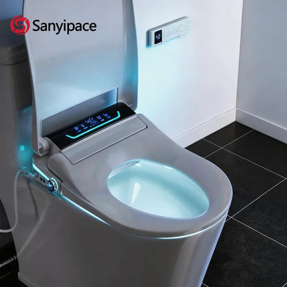 Sanyipace Smart Toilet Seat with Dual Nozzle for Rear Wash