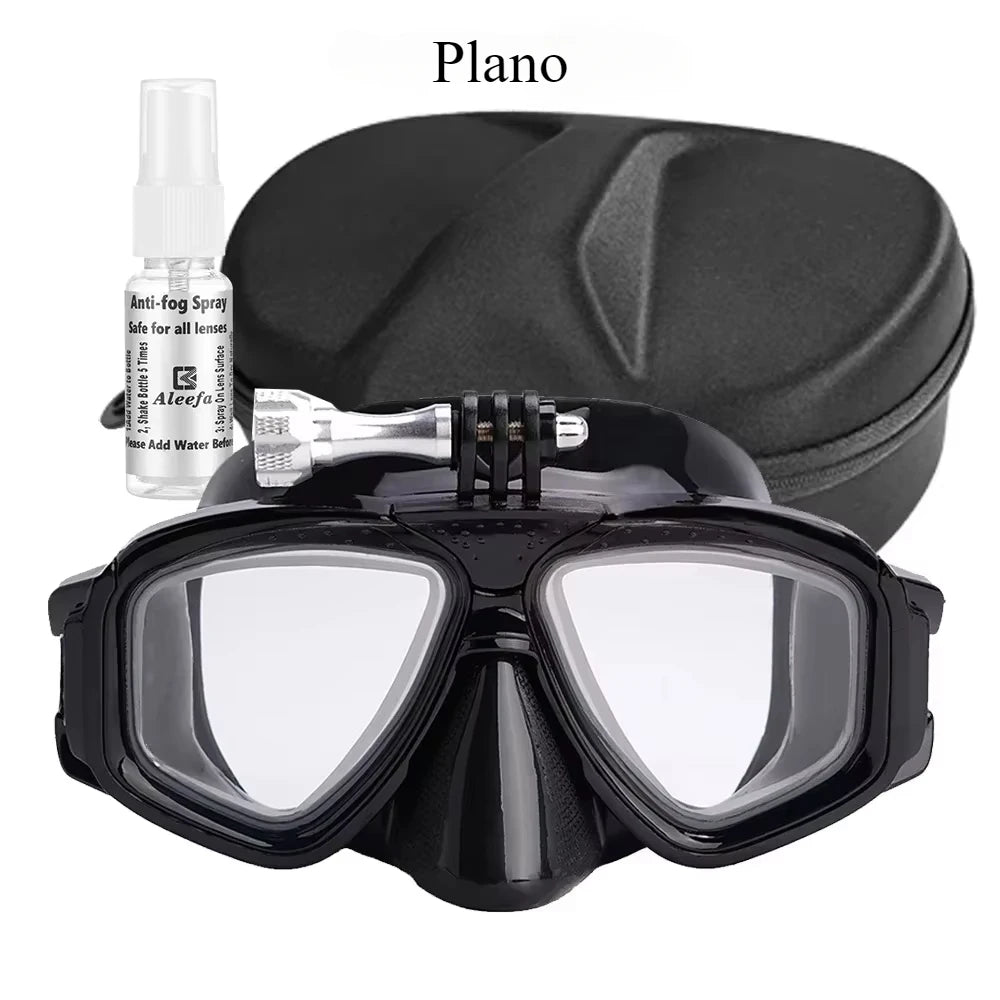 Tempered Lends Diving Mask with GoPro Mount