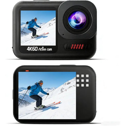 4K 60FPS Waterproof Action Camera with 64GB Card