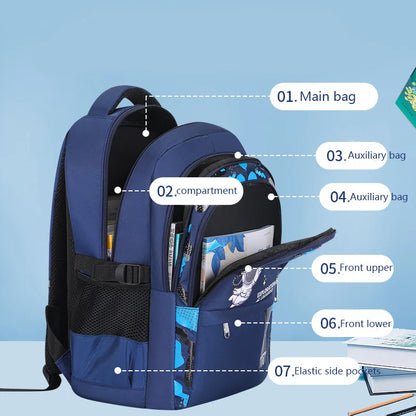 Kids Waterproof Astronaut School Backpack