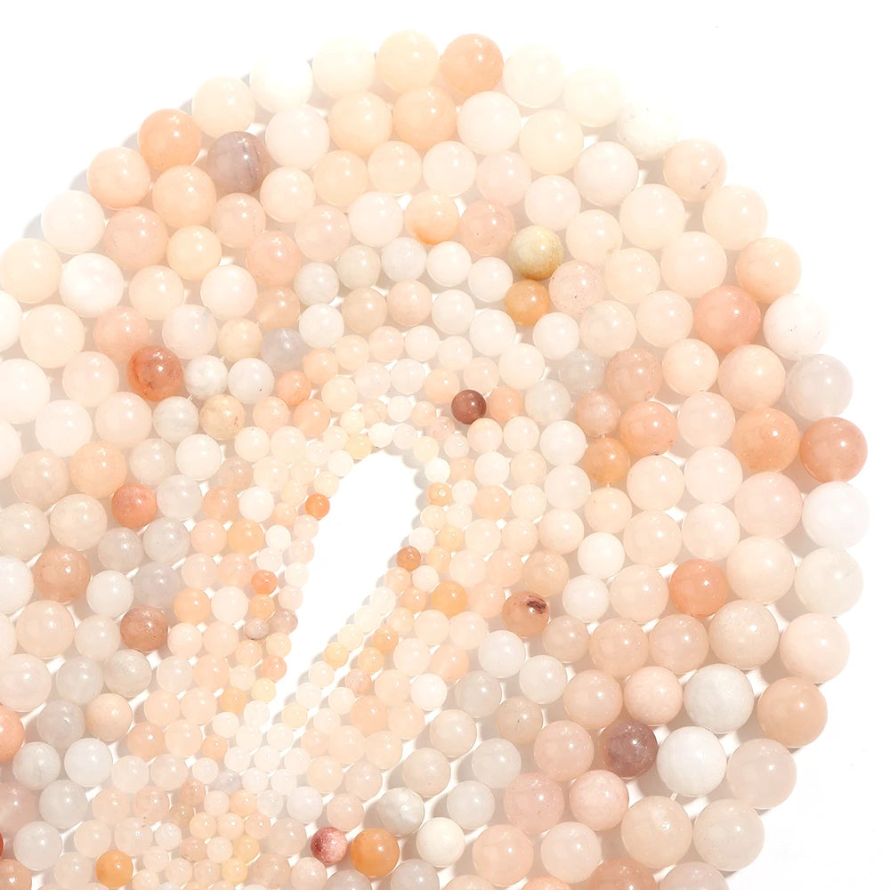 Natural Stone Jade Loose Spacer Beads for DIY Jewelry