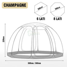 Transparent Dome Tent for 4-8 People Mushroom Shaped