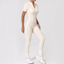 Jumpsuit with 3D Half Zip Sleeveless