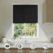 Cordless Retractable Roller Shades No Drilling Blackout