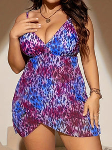 2 Piece Leopard Print Swimsuit for Women
