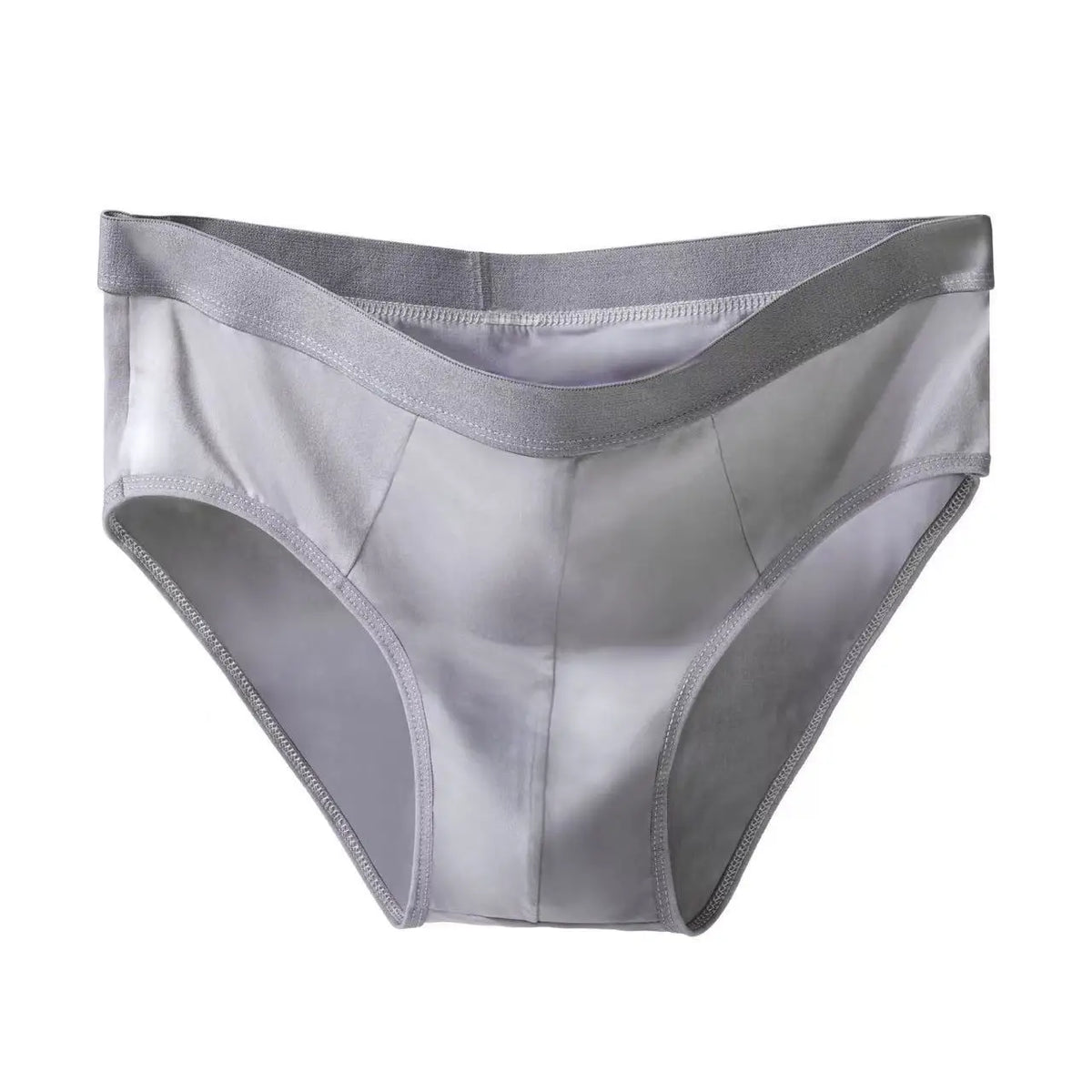 4-Piece Men's Ice Silk Breathable Briefs - Plus Size Bulge Pouch Underwear