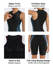 Anfilia One-Piece Zip Up Athletic Swimwear