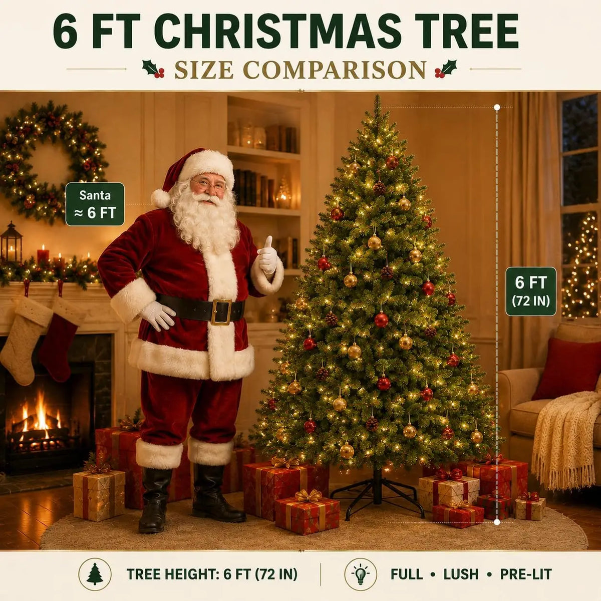 Pre-Lit Dual-Color LED Artificial Christmas Tree