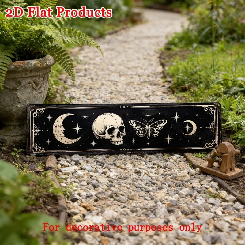 2D Vintage 'Pick Your Poison' Halloween Metal Sign