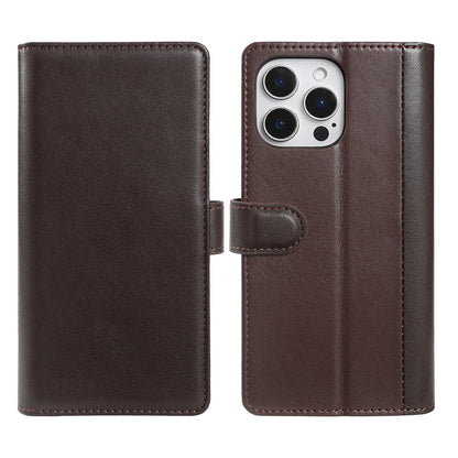 Genuine Leather Flip Wallet Phone Case for iPhone