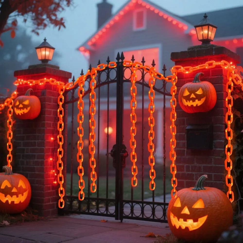 Halloween Light-Up Chain Prop String Lights with 8 Modes