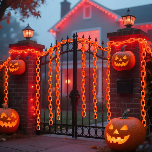 Halloween Light-Up Chain Prop String Lights with 8 Modes