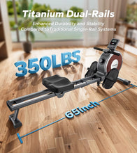 Foldable Magnetic Rowing Machine with 16 Silent Resistance Levels