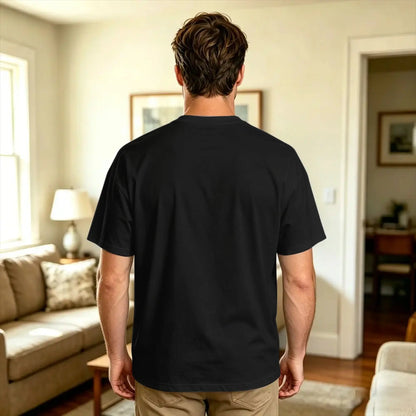 Men’s 100% Cotton Oversized Streetwear T-Shirt – Casual Summer Crewneck Tee