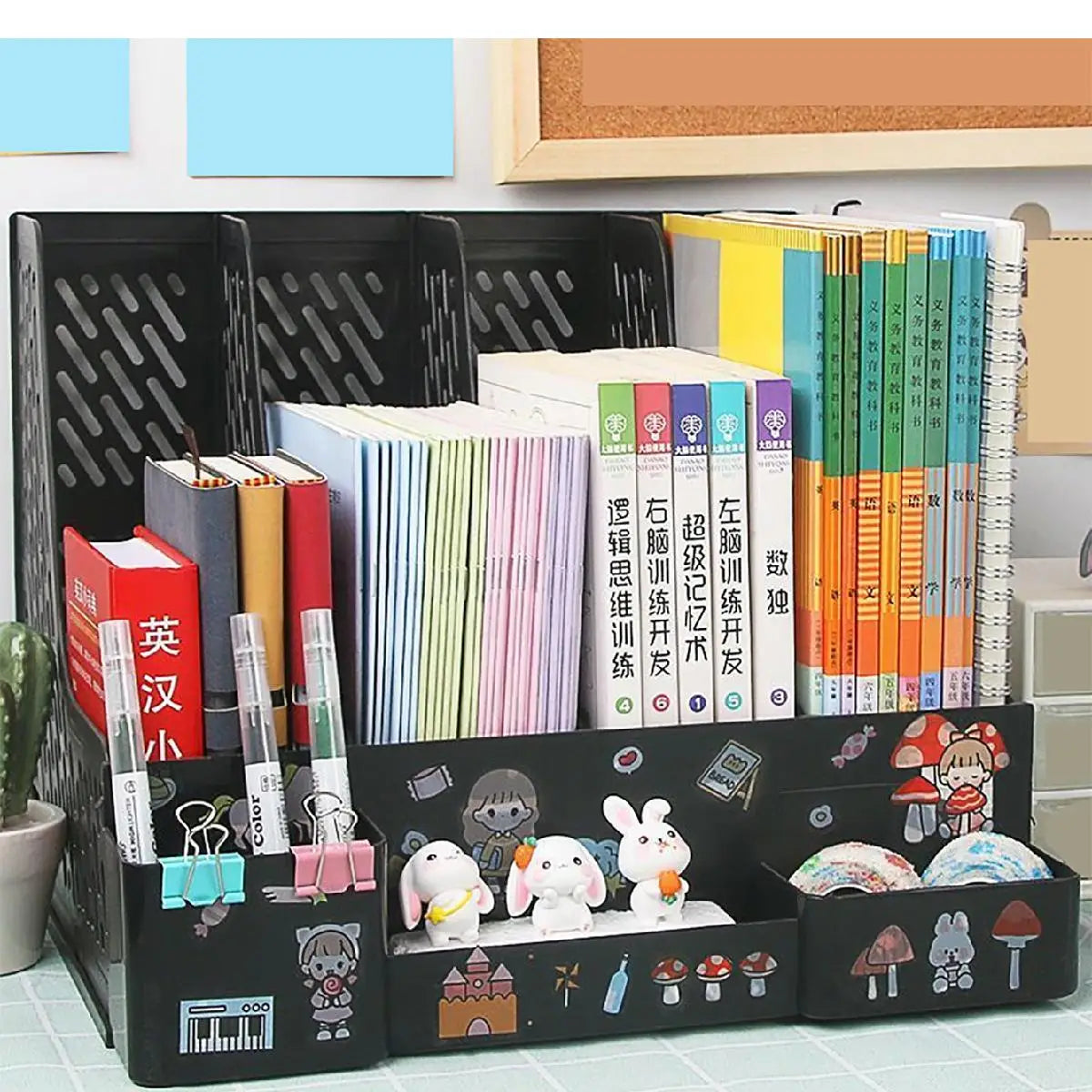 Multi-color File Storage & Organizer Rack