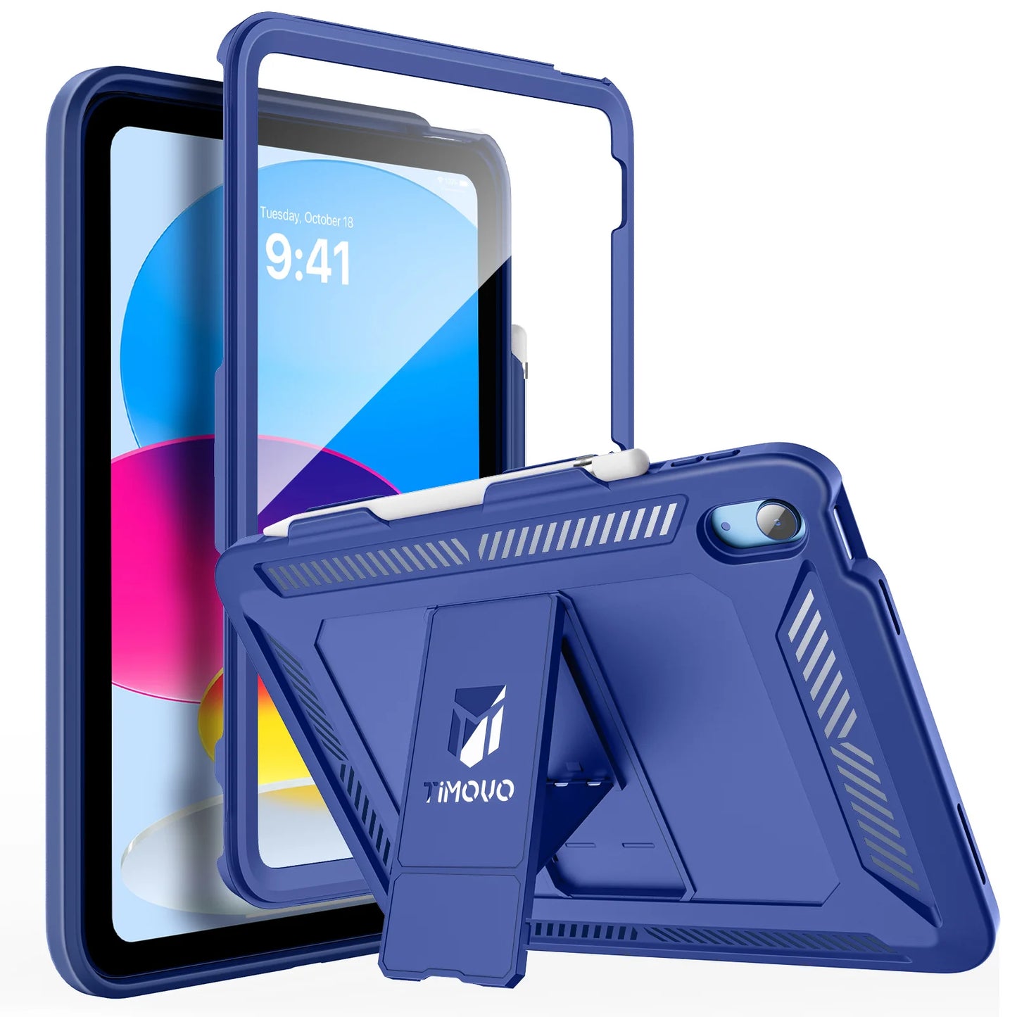 Heavy-Duty Shockproof iPad Case with Screen Protector & Kickstand