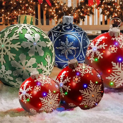 60CM Giant Outdoor Inflatable Christmas Ball Ornament