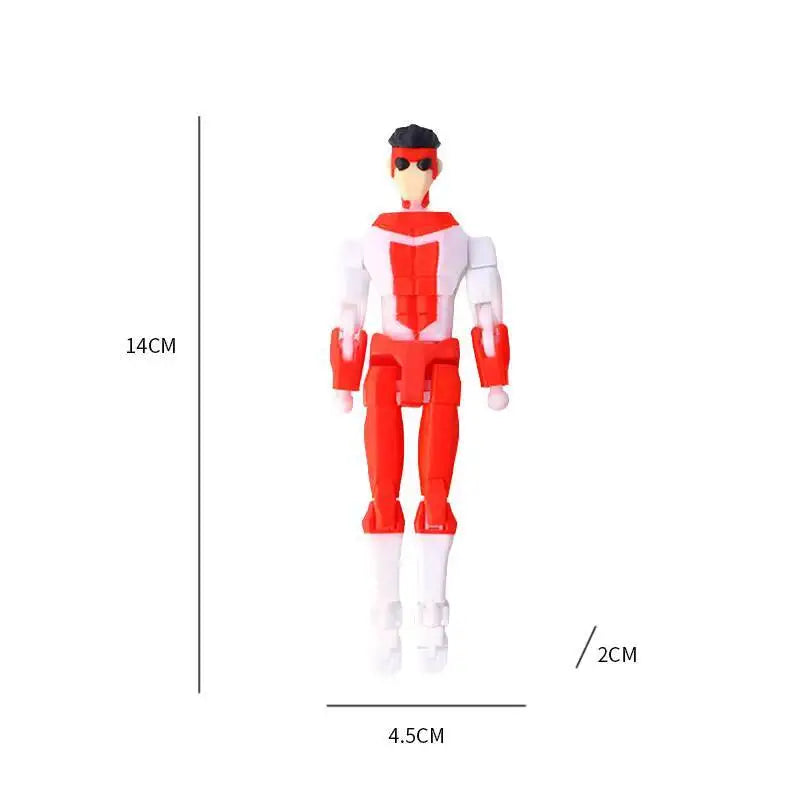 3d Printed Blue-Masked Invincible T13 Dummy Multi-Jointed Action Figure