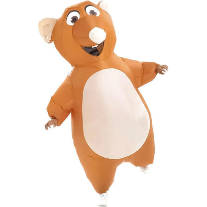 Adult Inflatable Mouse Costume Blow-Up Halloween Suit