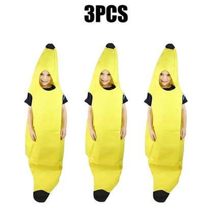 Adult Funny Banana Cosplay Costume – Unisex Fruit Suit for Halloween & Parties