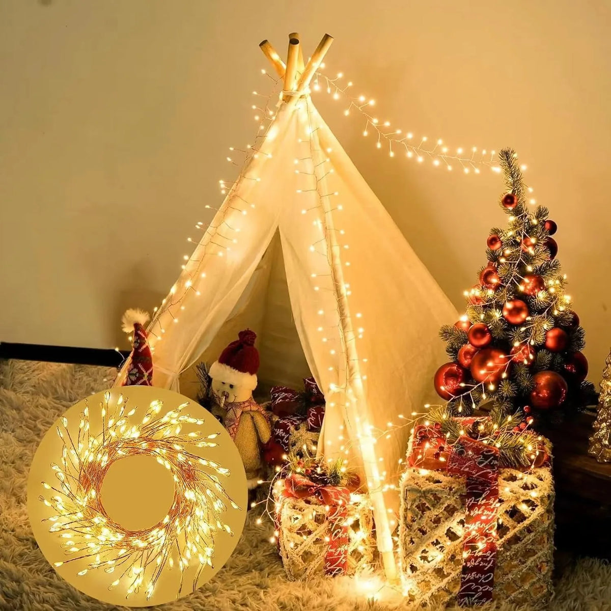 USB LED Firecracker Fairy Lights with Remote Control