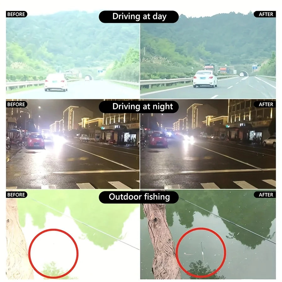 Anti-Glare Night Vision Yellow Driving & Outdoor Glasses