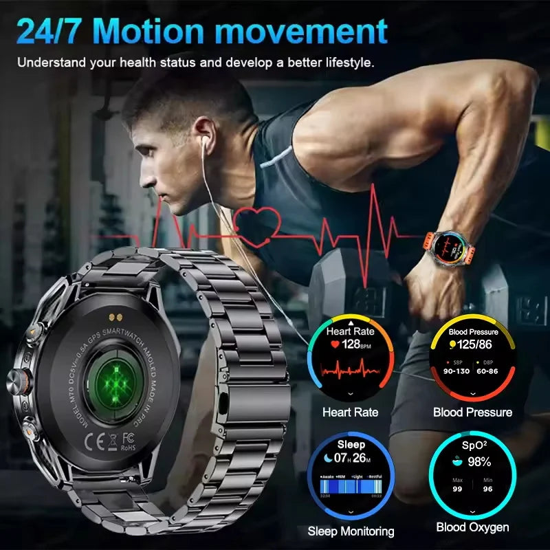 T-Rex 3 Ultra GPS Smartwatch with 1000mAh Battery and 10ATM Waterproofing